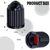 Picture of MEAJOO 15PCS Plastic Tire Valve Stem Caps, Corrosion Resistant, with O Rubber Ring, Airtight Seal Heavy Duty Dustproof Tire Valve Stem Covers for Cars, SUV, Trucks, Bikes, Motorcycles, Bicycles(Black)