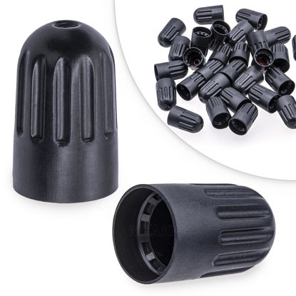 Picture of MEAJOO 30PCS TPMS Tire Valve Long Stem Caps, Black Plastic Wheel Tire Valve Stem for TR20008 TPMS, Universal Long Stem Caps for Cars, SUV, Trucks, Bikes, Motorcycles, Bicycles
