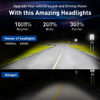 Picture of HWSTAR 2023 New 1000% Bright Anti-glare 7 Inch Led Headlights Round Compatible with Jeep Wrangler JK JKU TJ LJ Chevy Ford GMC Dodge Mazda Nissan Mack VW etc DOT Approved H6024 Hi/Low Sealed Beam