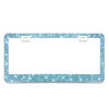 Picture of Bling Rhinestone License Plate Frame for Women，Diamond Sparkly License Plate Frames| Stainless Steel Frames & Over 1200 pcs Finest 14 Facets Glass Crystals Premium Diamond+GiftBox(Blue)