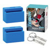 Picture of Morlike Silicone Seatbelt Secure Buckle Safety Cover Lock (BLUE2-2 PCAK)