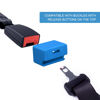 Picture of Morlike Silicone Seatbelt Secure Buckle Safety Cover Lock (BLUE2-2 PCAK)