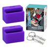 Picture of Morlike Silicone Seatbelt Secure Buckle Safety Cover Lock (Purple, 2 Pack)