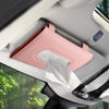 Picture of Tissue Dispenser for Car, Visor Tissue Holder, Car Mask Holder, Car Napkin Holder, Tissue Holder for Car Visor with One Tissue Refill, Autos Pink