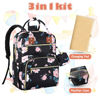 Picture of Tenot Baby Diaper Bag Backpack, Travel Diaper Bags for Baby Girl Boy Large Capacity Baby Bag Backpack for Women Black Floral