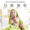 Picture of Baby Teething Toys, Dinosaur Teether Pain Relief Toy with One Piece Design Silicone Pacifier Clip Holder Set for Newborn Babies, Freezer Safe Neutral Shower Gift for Boy and Girl(Grey)