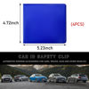 Picture of Ziciner 4PCS Car Registration and Insurance Holder, 5.2"× 4.7" Leather Auto Glove Box Organizer with Closure, Essential Car Document Holder for Card, Driver License (Blue)