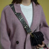 Picture of Adjustable Crossbody Strap for Purses Replacement Guitar Multicolor Style Handbag Straps Guitar Shoulder Strap for Women (Leopard-A)
