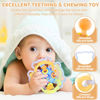 Picture of Orzbow Sensory Teething Toys for Babies, Baby Montessori Toys 3-6-12-18 Months, Infant Teethers Relief Chew Toys, Silicone Baby Rattle Toys - Early Development Toy for Toddlers, BPA Free, Blue