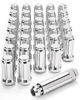 Picture of OMT M14x1.5 Wheel Lug Nuts 32 Pack, Chrome Lug Nuts 2 inches Tall Spline Drive Cone Seat with Socket Compatible with Ford F250 F350 Super Duty, Chevy Silverado 1500 2500HD and GMC Sierra