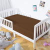 Picture of NTBAY 2 Pack 100% Brushed Microfiber Fitted Crib Sheet, Super Soft and Cozy 28x52 Crib Sheet for Standard Crib and Toddler Mattresses, Boys, Girls, Unisex, Brown, 28x52 Inches