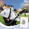 Picture of Pea Pod Winter Baby Car Seat Cover for Newborn, Warm Infant Car Seat Canopy Covers with 2 Layers Windows of Breathable Mesh/Fabric, Lightweight Polyester/Thick Minky Dot Backing, Universal Fit