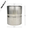 Picture of Elifecenter Universal ID 3" Exhaust Coupler Stainless Steel Exhaust Adapter(3" ID to 3" ID), Adapter Whole Length 3.6 Inch