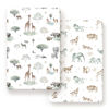 Picture of Stretchy Ultra Soft Jersey Knit Fitted Pack n Play Sheets Set 2 Pack, Portable/Mini Crib Sheets for Boys and Girls, Stylish Playard Sheets Fitted Safe and Snug, African Savannah Animals Pattern