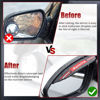Picture of Pincuttee 2PC Side Mirror Visor Rain Guards,Car Rear View Mirror Rain Cover,Silicone Rain Shield,Mirror Cover Rubber Visor Guard(Black-Sport,2Pack)