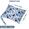 Picture of eaxin 2pcs Cloth Diaper Wet Dry Bags Waterproof Reusable with Two Zippered Pockets Travel Beach Pool Daycare Soiled Baby Items Yoga Gym Bag for Swimsuits or Wet Clothes-Cute Animal,Dinosaur