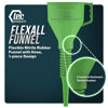 Picture of TEC Products FlexAll Funnel - Long Flexible Funnel with Hose for Automotive Use - Nitrile Rubber Funnel with Handle for Oil Change and Transmission Fluid - Gas, Diesel, Oil Funnel for Cars