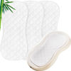 Picture of Moonsea Quilted Thicker Changing Pad Liner 3 Pack Waterproof, Fit for Changing Pad Liners are Warm On a Baby's Back Non-Slip Design Reusable Pads Machine Washable, White