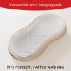 Picture of Moonsea Quilted Thicker Changing Pad Liner 3 Pack Waterproof, Fit for Changing Pad Liners are Warm On a Baby's Back Non-Slip Design Reusable Pads Machine Washable, White