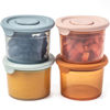 Picture of Moonkie Silicone Baby Food Containers | 4 oz Baby Food Storage Jars with Airtight Lids | Reusable Baby Food Jars, Freezer,Microwave and Dishwasher Safe, Perfect for Infant & Toddler