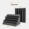 Picture of Sonic Acoustics 12 Pack Acoustic Foam Panels 7" X 7" X 12" Sound Absorbing Panel, Bass Trap Studio Foam, Corner Block Finish, Sound Panels Soundproof Sound Insulation Absorbing