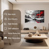 Picture of FurnoFlexArt Acoustic Panels Tiles Decorative Room Sound Proof Foam Absorbing Panels Noise Dampening Canceling Reducing Blocker for Walls (Scarlet Tree, 48 * 32 in)
