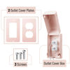 Picture of Bates - Baby Safety Outlet Cover Box, Pink, Outlet Covers Baby Proofing, Plug Covers Baby Proofing, Baby Outlet Cover, Socket Covers Baby Proofing, Baby Outlet Covers Baby Proof, Outlet Box Cover