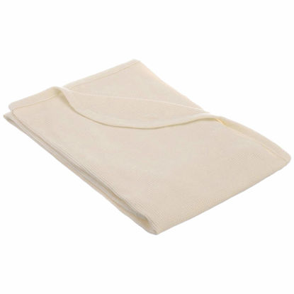Picture of American Baby Company 100% Cotton Thermal Waffle Swaddle Blanket, Soft, Breathable & Stretchy, Cream, 30" x 40" for Boys and Girls, Perfect for Swaddling, Travel and Gifting
