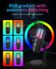 Picture of Ko-Star USB Gaming Microphone for PC, Noise Cancellation Condenser Mic with RGB Lights, Echo Monitor Volume Adjust for Streaming Vocal Recording,Mute, Gain for Podcast, Chat, Twitch, YouTube M-640S