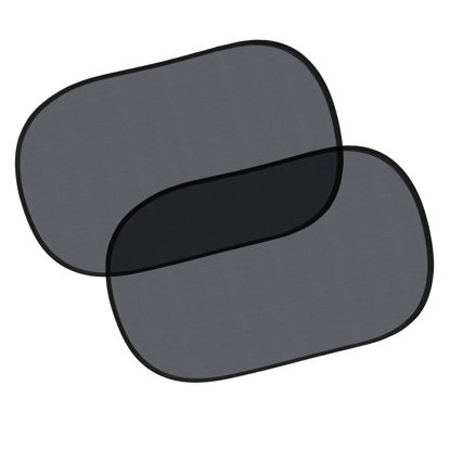 Picture of EcoNour Car Side Window Shades for Baby | Medium - 2 Pack Transparent Car Side Window Sunshade for Kids | Automotive Sun Protection Baby from UV and Sun Glare | Car Baby Accessories (20"x12")