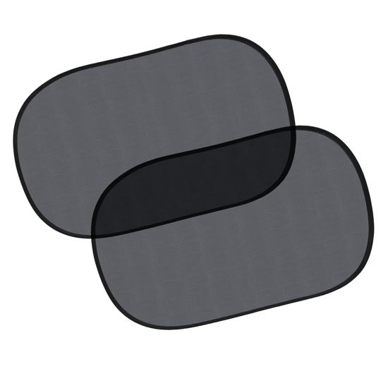 Picture of EcoNour Car Side Window Shades for Baby | Medium - 2 Pack Transparent Car Side Window Sunshade for Kids | Automotive Sun Protection Baby from UV and Sun Glare | Car Baby Accessories (20"x12")