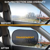 Picture of EcoNour Car Side Window Shades for Baby | Medium - 2 Pack Transparent Car Side Window Sunshade for Kids | Automotive Sun Protection Baby from UV and Sun Glare | Car Baby Accessories (20"x12")