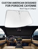 Picture of Proadsy 2024 Upgrade Windshield Sun Shade Custom Fit 2019-2023 2024 Porsche Cayenne Foldable Front Sunshade Protector Sun Visor Blocks UV Rays Keep Car Cooler