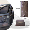 Picture of Ziciner Car Registration Insurance Holder, 2Pack Essential Auto Card Document Glove Box Organizer with Velcro Closure, Vehicle Interior Accessories Perfect for Most Car, Truck, SUV (Brown/Gold Words)