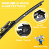 Picture of Replacement for 2012-2017 Chevrolet Traverse - MIKKUPPA 24"+21" Windshield Wipers - All Season Wiper Blades, Pack of 2