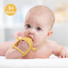 Picture of Socub 3 Pack Silicone Baby Teether Toys for Infants 3+ Months, BPA Free Anti-Drop Silicone Mitten Teething Toy for Soothing Sore Gums, Baby Chew Toys for Sucking Needs, Olive,Dusty Blue,Mango