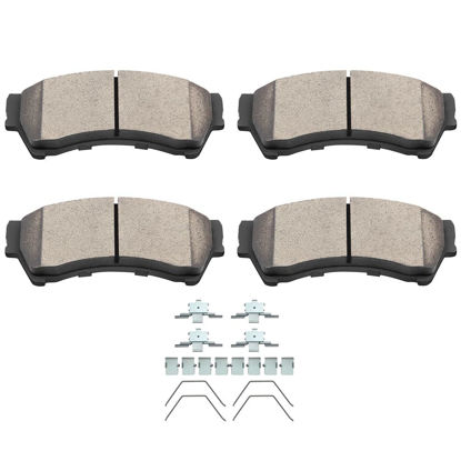 Picture of SCITOO D1164 Front Ceramic Brake Pads Sets Fit For Ford For Fusion 2006-2012,For Lincoln MKZ 2007-2012,For Lincoln Zephyr 2006,For Mazda 6 2006-2013,For Mercury Milan 2006-2011