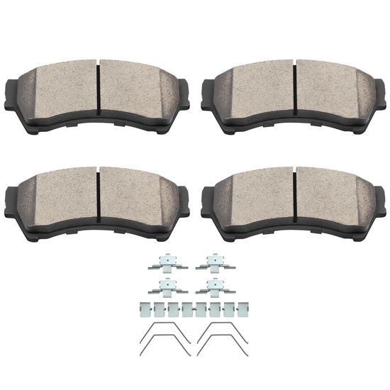 Picture of SCITOO D1164 Front Ceramic Brake Pads Sets Fit For Ford For Fusion 2006-2012,For Lincoln MKZ 2007-2012,For Lincoln Zephyr 2006,For Mazda 6 2006-2013,For Mercury Milan 2006-2011
