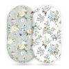 Picture of Stretchy Bassinet Mattress Sheets, Ultra Soft Bassinet Sheet 2 Pack, Universal Fitted for Oval Hourglass Rectangular Bassinet Mattress Pad Safe and Snug, Stylish Print Baby Sheets