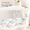 Picture of Stretchy Bassinet Mattress Sheets, Ultra Soft Bassinet Sheet 2 Pack, Universal Fitted for Oval Hourglass Rectangular Bassinet Mattress Pad Safe and Snug, Stylish Print Baby Sheets