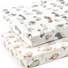 Picture of Stretch Ultra Soft Jersey Knit Fitted Crib Sheets Set 2 Pack，Fit All Standard Crib Mattress Pads Safe and Snug, Crib Fitted Sheet for Boys and Girls, Stylish Cars Print Kids Sheets for Boys