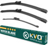Picture of KVQ Windshield Wiper Blades Replacement for VW Volkswagen Tiguan 2018 2019 2020 2021 Original Factory Quality Front Rear Wiper Blade Set - 25" 22" 15" (Set of 3)