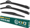 Picture of KVQ Windshield Wiper Blades Replacement for Mazda CX3 CX-3 2016 2017 2018 2019 2020 2021 Original Factory Quality Front Rear Wiper Blade Set - 22" 19" 10" (Set of 3)