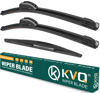 Picture of KVQ Windshield Wiper Blades Replacement for Nissan Versa Note 2014 2015 2016 2017 2018 2019 Original Factory Quality Front Rear Wiper Blade Set - 28" 12" 12" (Set of 3)