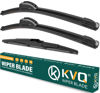 Picture of KVQ Windshield Wiper Blades Replacement for Kia Sedona 2015 2016 2017 2018 2019 2020 2021 Original Factory Quality Front Rear Wiper Blade Set - 26" 18" 13" (Set of 3)