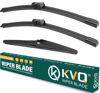 Picture of KVQ Windshield Wiper Blades Replacement for Chevy Chevrolet Spark 2013 2014 2015 Original Factory Quality Front Rear Wiper Blade Set - 24" 16" 12" (Set of 3)