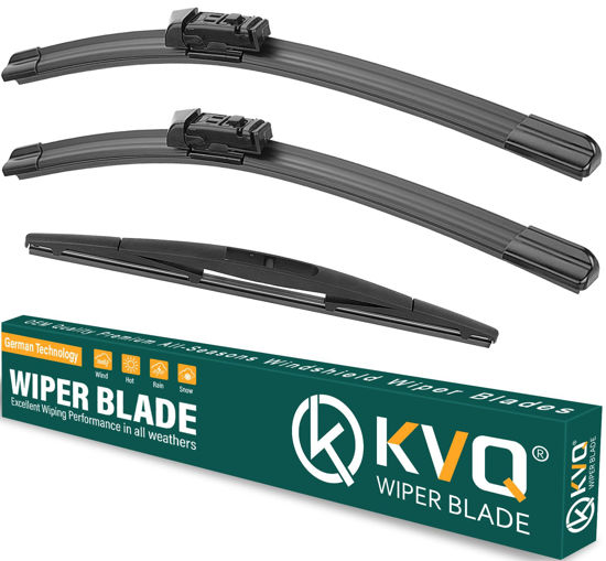 Picture of KVQ Windshield Wiper Blades Replacement for Subaru Outback 2020 2021 2022 2023 2024 Original Factory Quality Front Rear Wiper Blade Set - 26" 18" 16" (Set of 3)