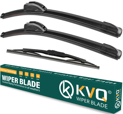 Picture of KVQ Windshield Wiper Blades Replacement for Honda CRV CR-V 2002 2003 2004 2005 2006 Original Factory Quality Front Rear Wiper Blade Set - 21" 20" 10" (Set of 3)
