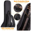 Picture of GIGKOUKI 40 41 Inch Acoustic Guitar Case Soft 0.35" Padded Guitar Bag, Waterproof Guitar Gig Bag Classical with Back Hanger Loop and Shoulder Strap