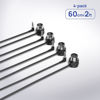 Picture of CME TRS MIDI Cable 4-Pack - TRS Type A (3.5mm - 1/8”) to 5-pin DIN, 2FT / 60CM, Low-Profile - Right Angle Ultra-Thin Plugs for Compact Spaces - Ideal for Synths & Pedalboards